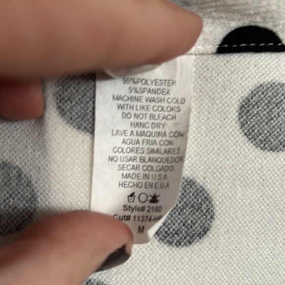 MOA White and Black Polka Dot Cropped Jacket - Picture 5 of 5